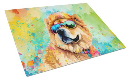 NEW Chow Chow Hippie Dawg Glass Cutting Board Decorative Tempered Glass Kitchen Cutting and Serving Board Large Size Chopping Board