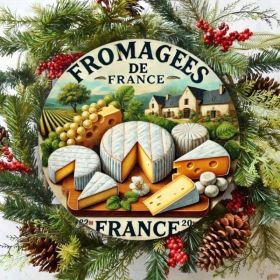 Vintage French Cheese Tin Sign, Retro Food Theme Metal Wall Art (Option: Tin)