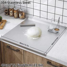 304 stainless steel double-edge cutting board, Z-shaped stainless steel cutting board, pastry board (size: Z Shape-40×60cm)